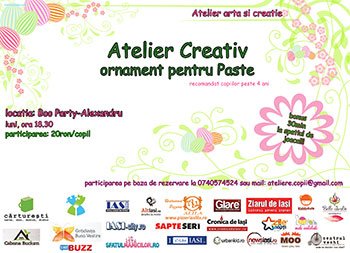 Atelier ornamente pentru Paste