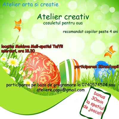 Ateliere creative pentru Paste - Iasi