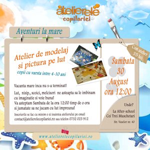 Aventuri la mare. Atelier de modelaj in lut