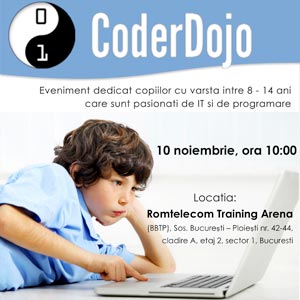 Copiii pasionati de IT vin la Coder Dojo