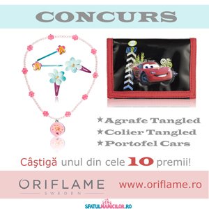 Concurs 10 premii Oriflame pentru fetite si baietei