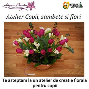 Copii, zambete si flori – De Martisor