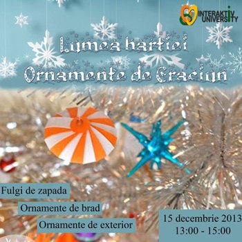 Lumea hârtiei – Ornamente de Crăciun