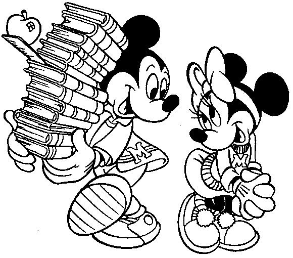 Desen cu Mickey Mouse si Daisy