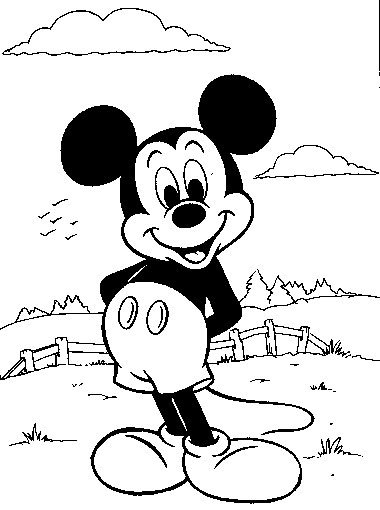 African Decent bunker Desene cu Mickey Mouse si Daisy pentru colorat | SfatulMamicilor.ro