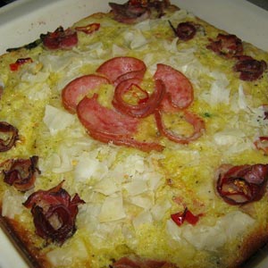 Placinta aperitiv cu sunca si cascaval