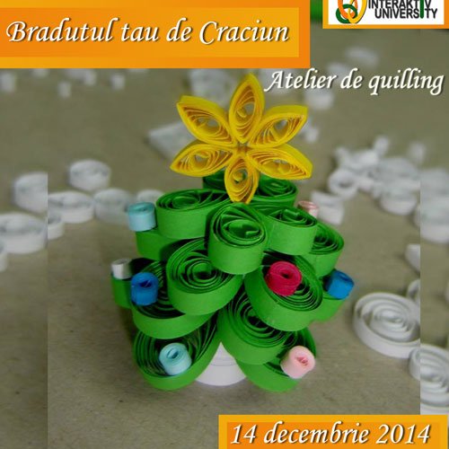 Vrei brad ECO? Vino pe 14 decembrie la Quilling