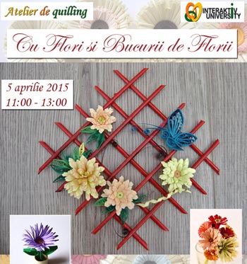 Quilling-ul îți aduce ”Flori și Bucurii de Florii”