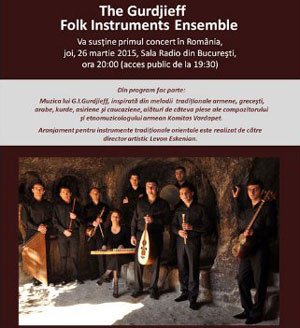 Sensiblu este alaturi de The Gurdjieff Folk Instruments Ensemble la primul lor concert in Romania