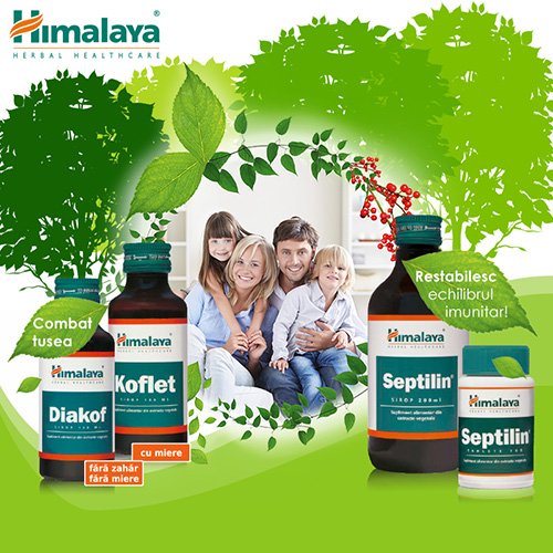 Septilin şi Koflet de la HIMALAYA – aliații sănătății familiei tale!