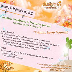 Atelier modelaj si pictura pe lut. Palaria Zanei Toamna