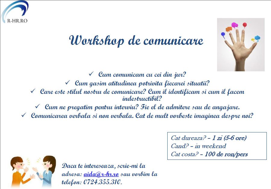 Workshop comunicare pentru tineri