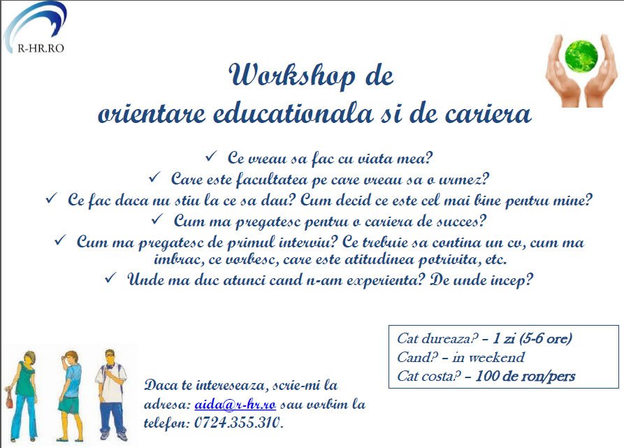 Workshop orientare in cariera