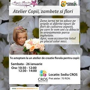 Zana Iarna - atelier din gama Copii, zambete si flori