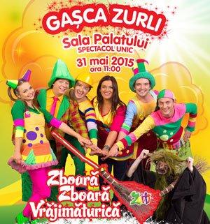 Gașca Zurli ajunge într-un super show la Sala Palatului