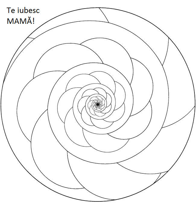 Planse de colorat cu Emblema de 8 martie