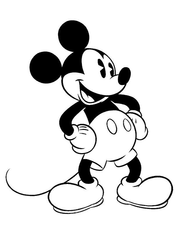 Planse de colorat cu Eorul Mickey Mouse