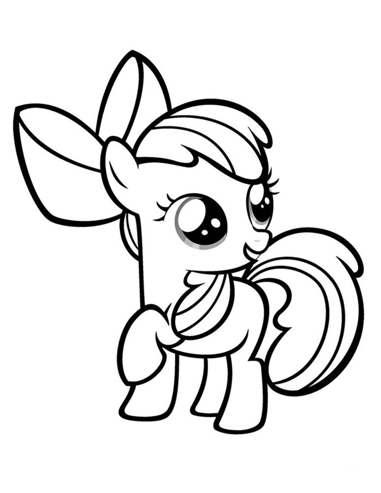 Apple Bloom - Plansa de colorat