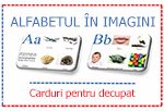 Alfabetul in imagini - carduri pentru decupat